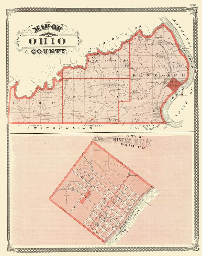Ohio Indiana - Baskin 1876 art print by Baskin for $57.95 CAD