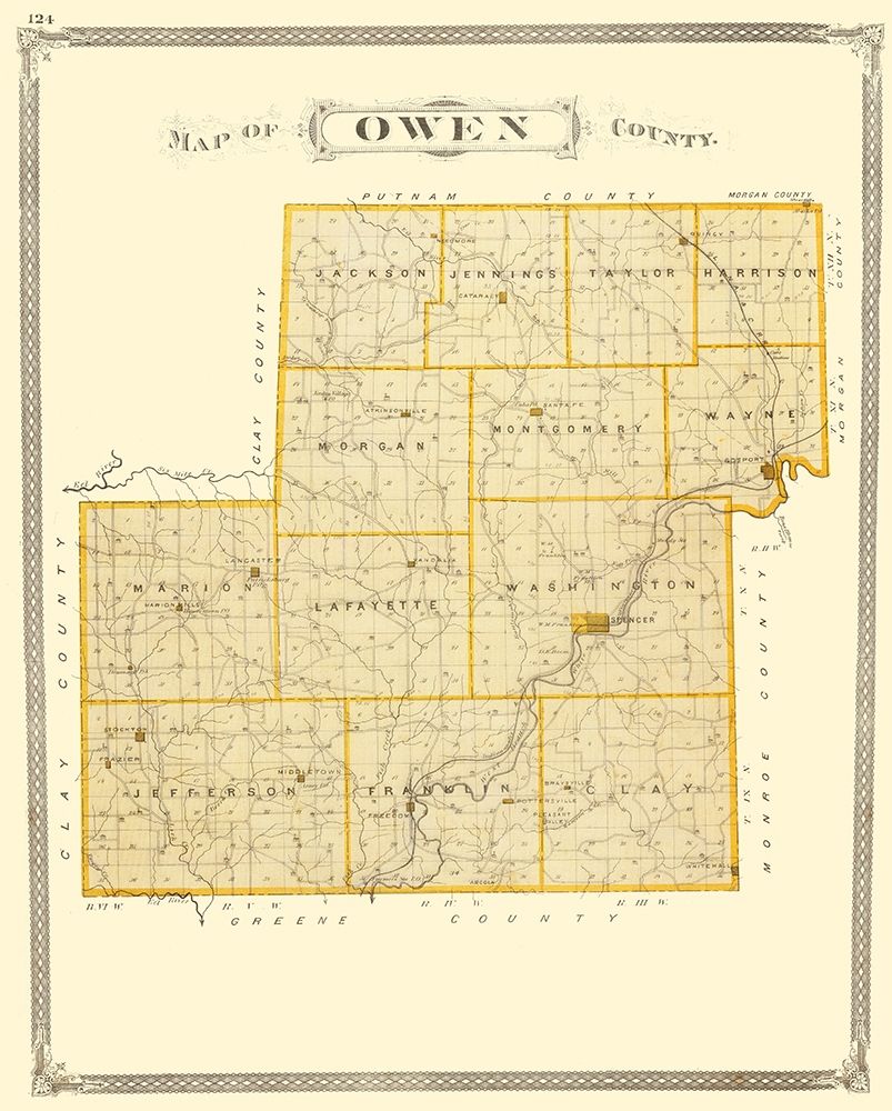Owen Indiana - Baskin 1876 art print by Baskin for $57.95 CAD