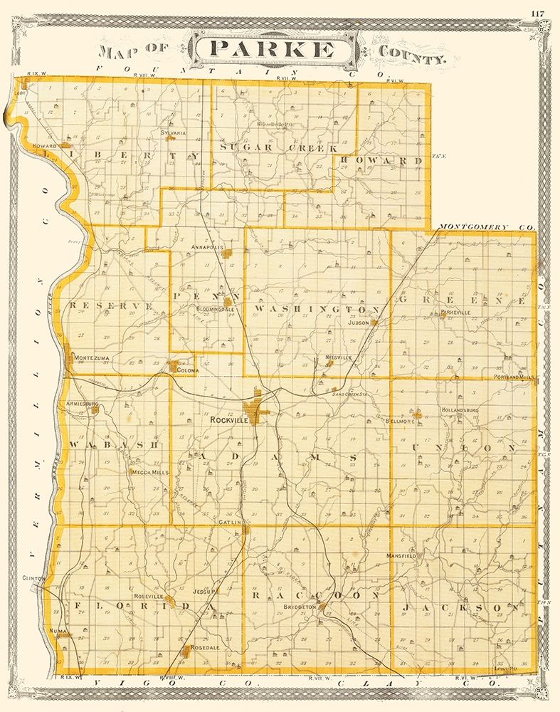 Parke Indiana - Baskin 1876 art print by Baskin for $57.95 CAD