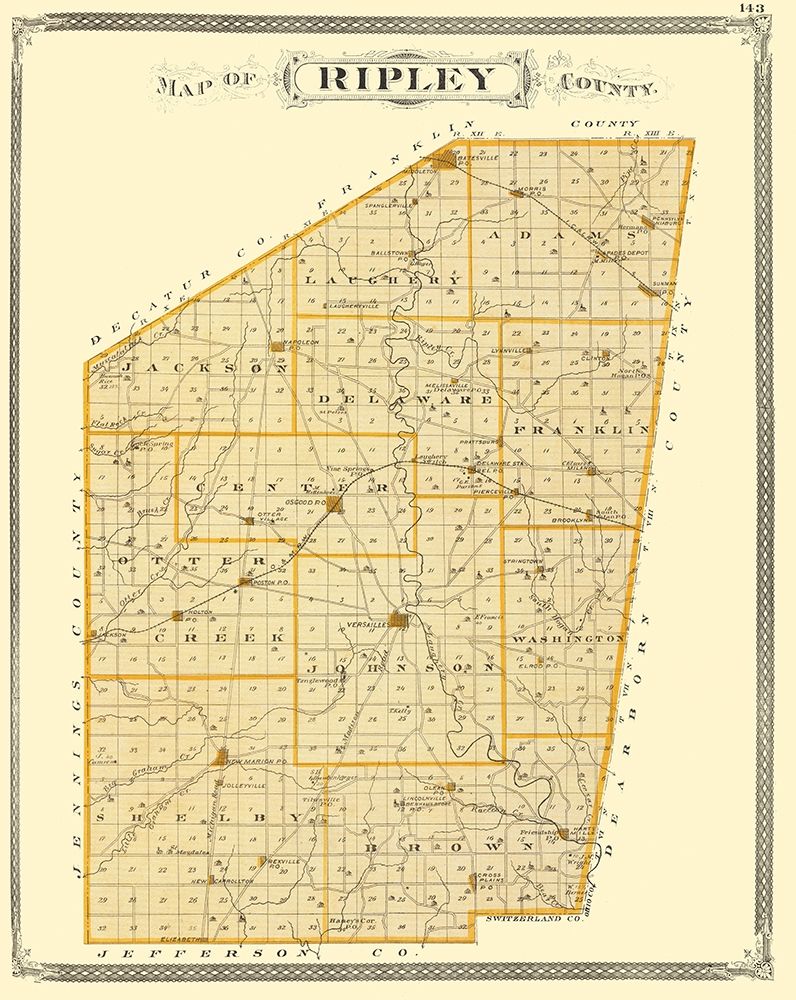 Ripley Indiana - Baskin 1876 art print by Baskin for $57.95 CAD