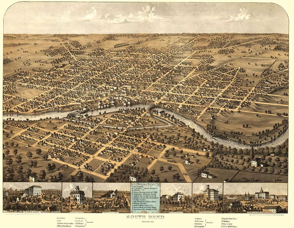 South Bend Indiana - Ruger 1866 art print by Ruger for $57.95 CAD
