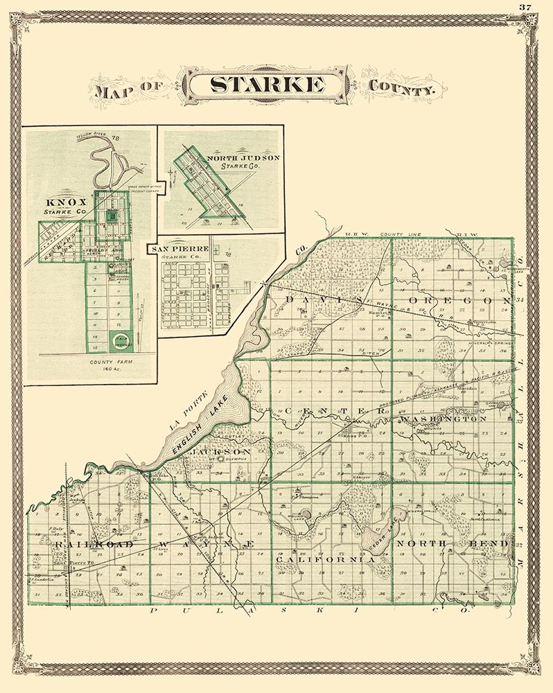Starke Indiana Landowner - Baskin 1876 art print by Baskin for $57.95 CAD