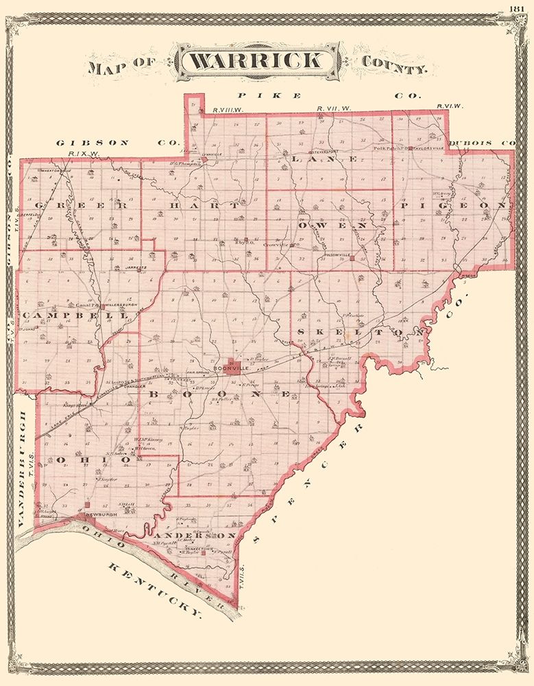 Warrick Indiana - Baskin 1876 art print by Baskin for $57.95 CAD