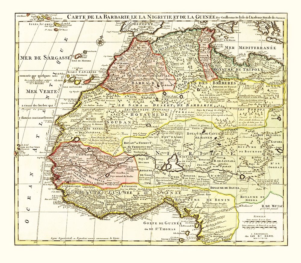 Northwestern Africa - Everett 1742 art print by Everett for $57.95 CAD