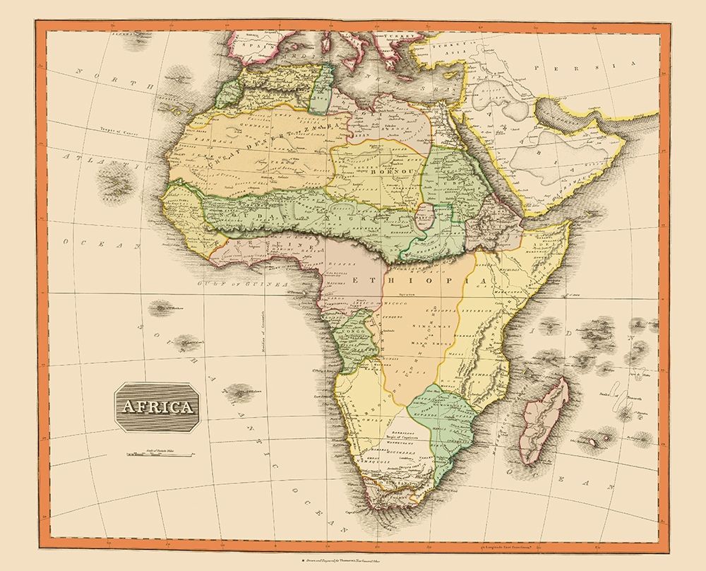 Africa - Thomson 1821 art print by Thomson for $57.95 CAD