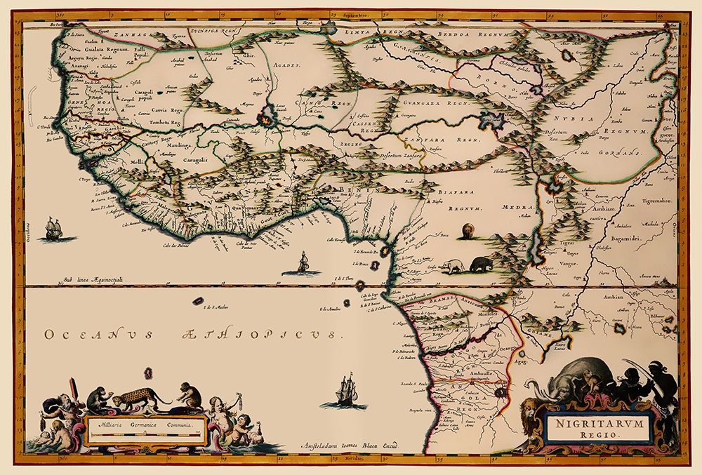 Western Africa - Dapper 1670 art print by Dapper for $57.95 CAD
