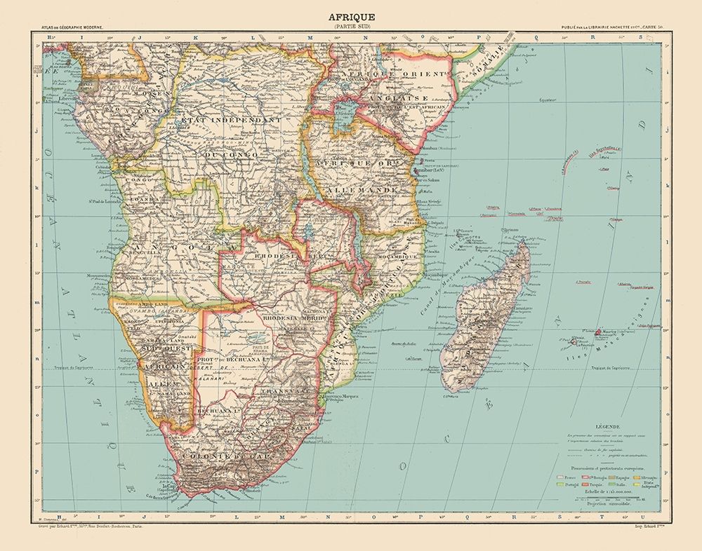 South Africa - Schrader 1908 art print by Schrader for $57.95 CAD