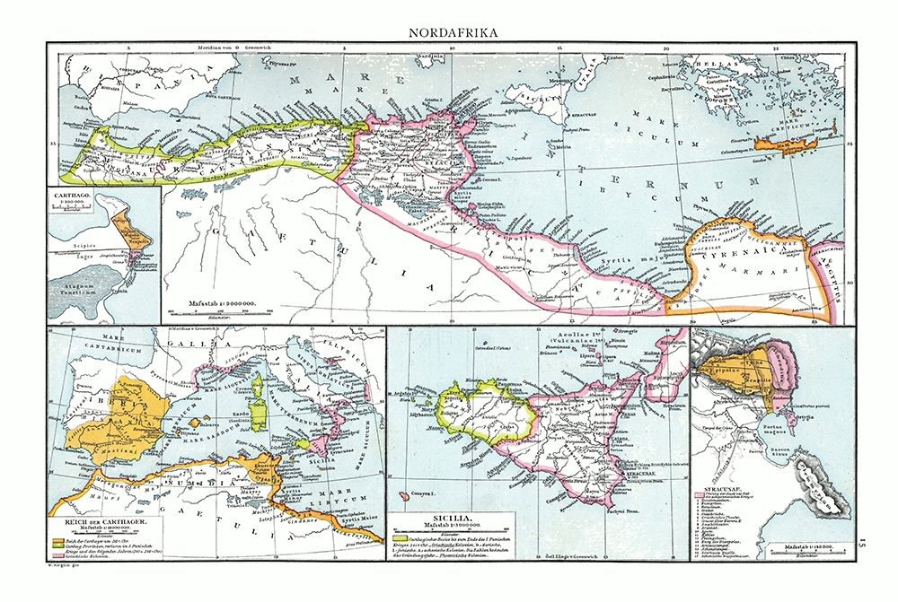 North Africa - Droysen 1886 art print by Droysen for $57.95 CAD