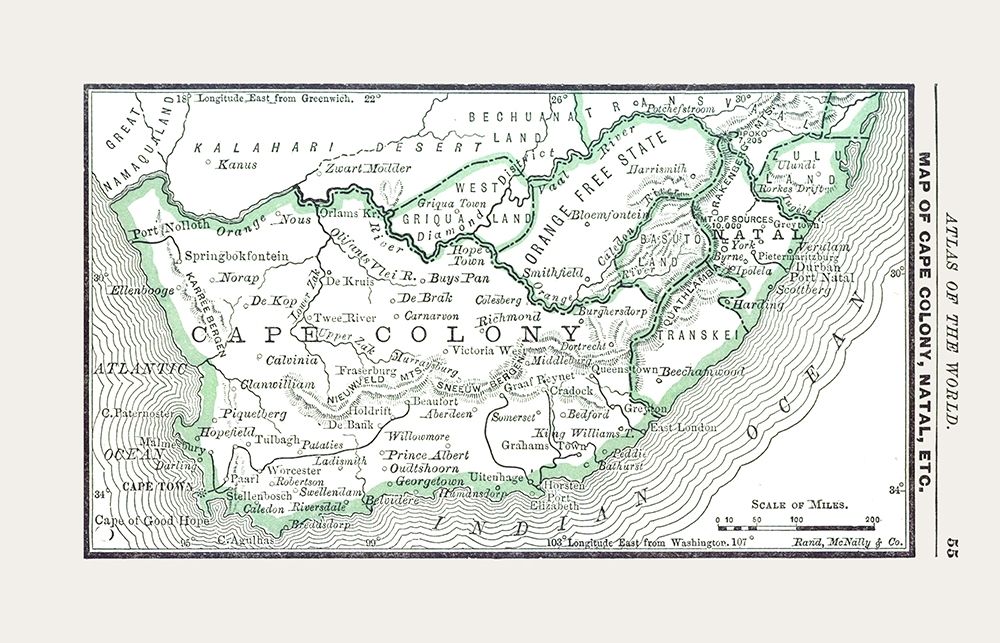 North Africa - Alden 1886 art print by Alden for $57.95 CAD