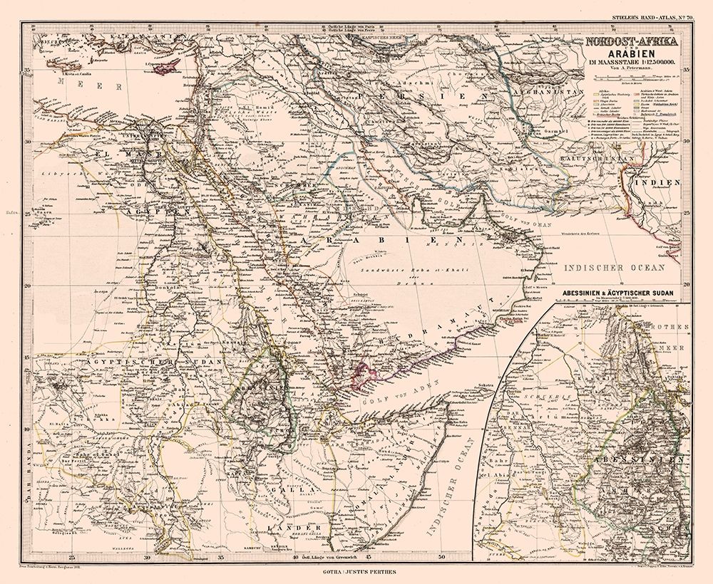 North Africa Arabia - Steilers 1881 art print by Steilers for $57.95 CAD