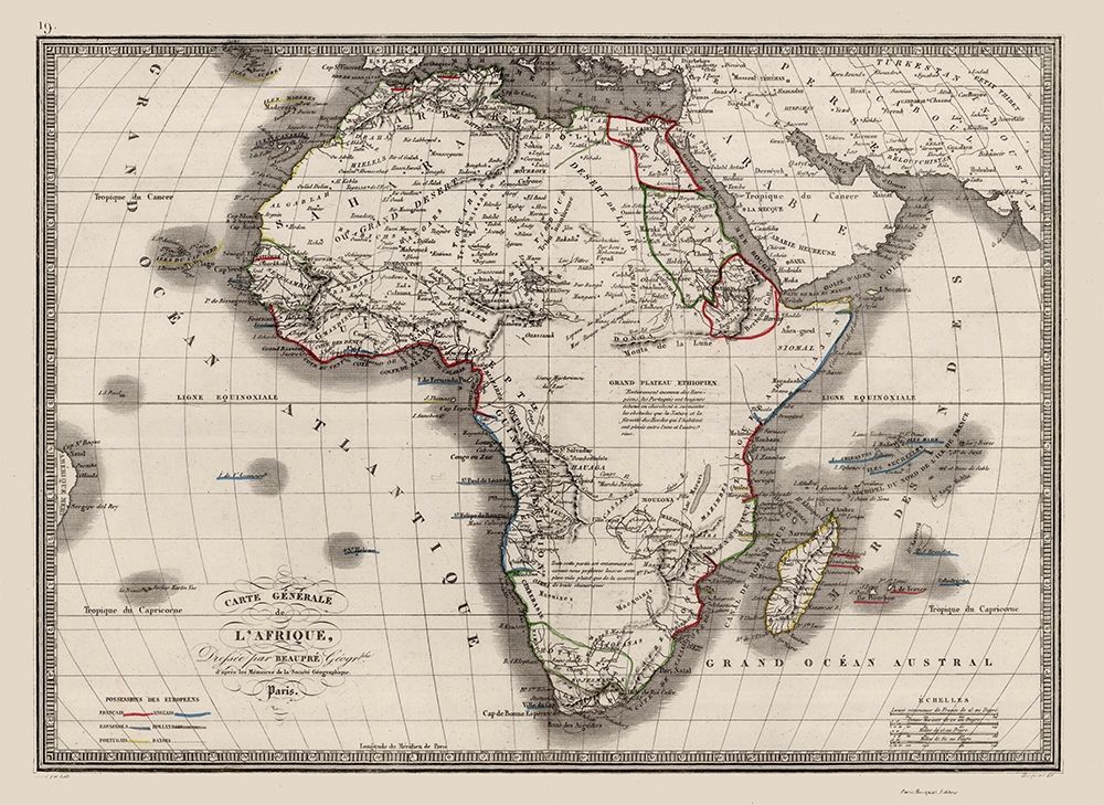 Africa - Monin 1839 art print by Monin for $57.95 CAD