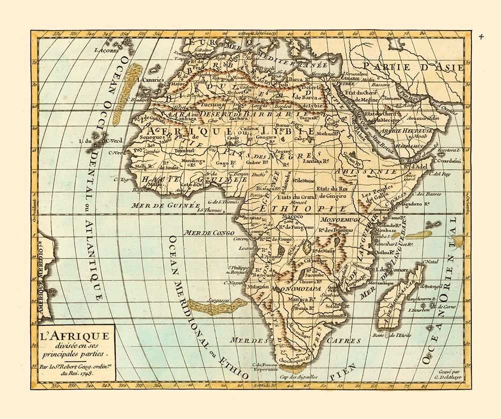 Africa - Robert 1748 art print by Robert for $57.95 CAD