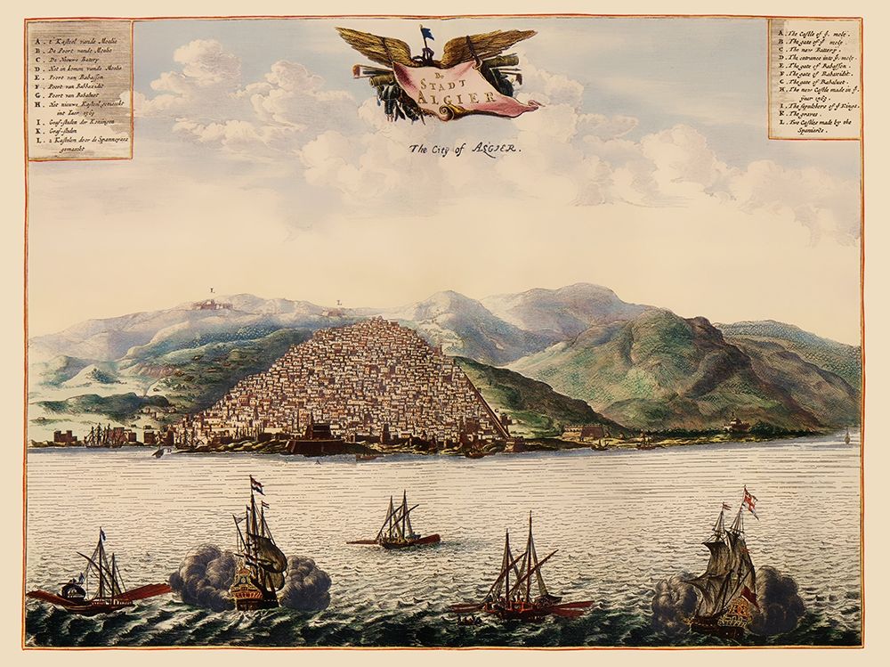 Algiers Mapbook Algeria - Ogilby 1690 art print by Ogilby for $57.95 CAD
