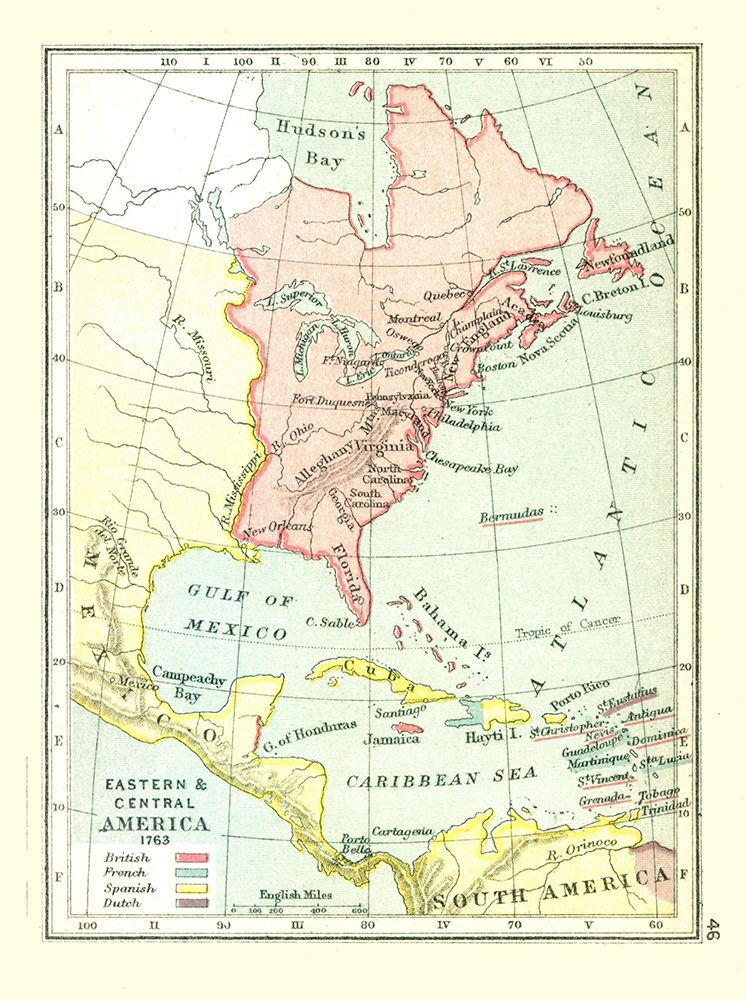 Eastern Central America - Gardiner 1763 art print by Gardiner for $57.95 CAD