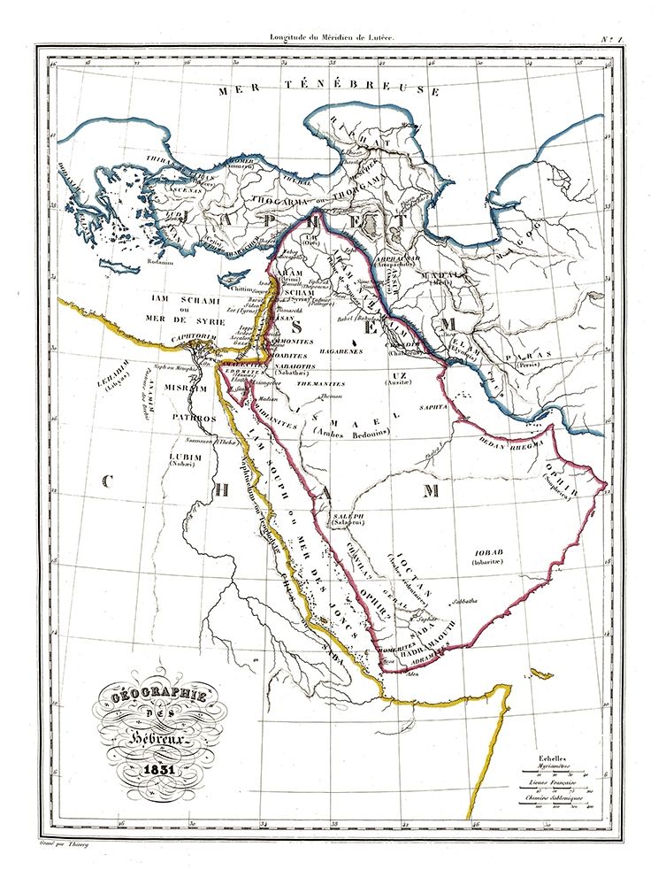 Hebrew Geography Arabia - 1831 art print by Unknown for $57.95 CAD