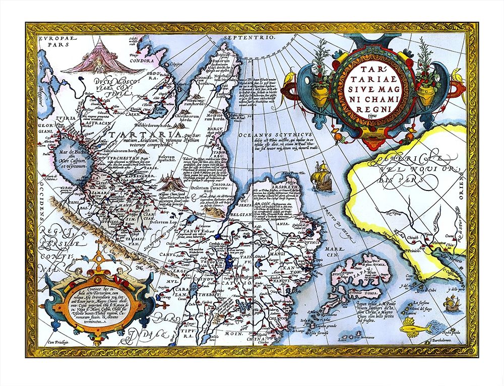 East Asia Japan Alaska - Ortelius 1603 art print by Ortelius for $57.95 CAD