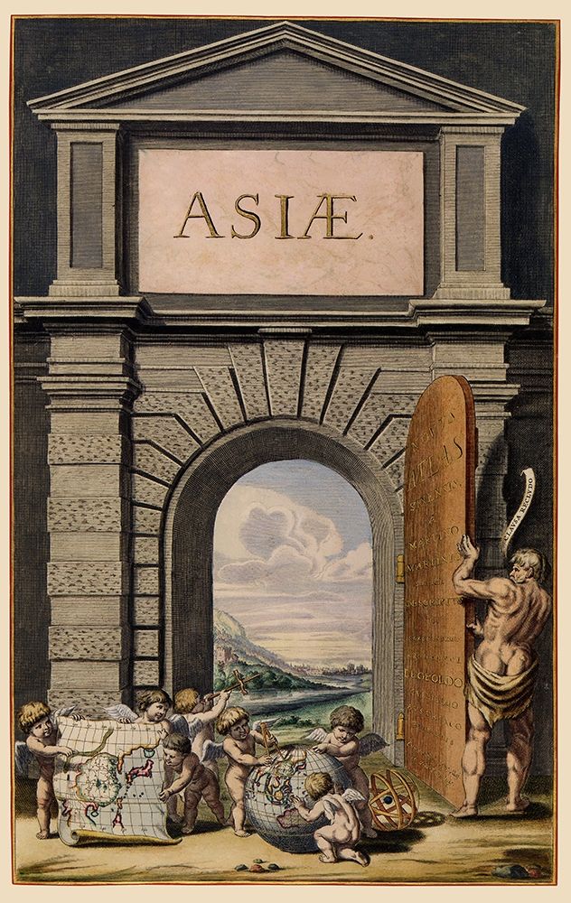 Asia Atlas Title Page - Blaeu 1655 art print by Blaeu for $57.95 CAD