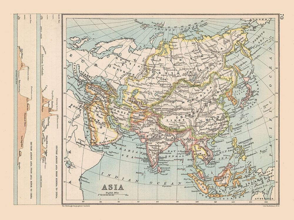 Asia - Bartholomew 1892 art print by Bartholomew for $57.95 CAD