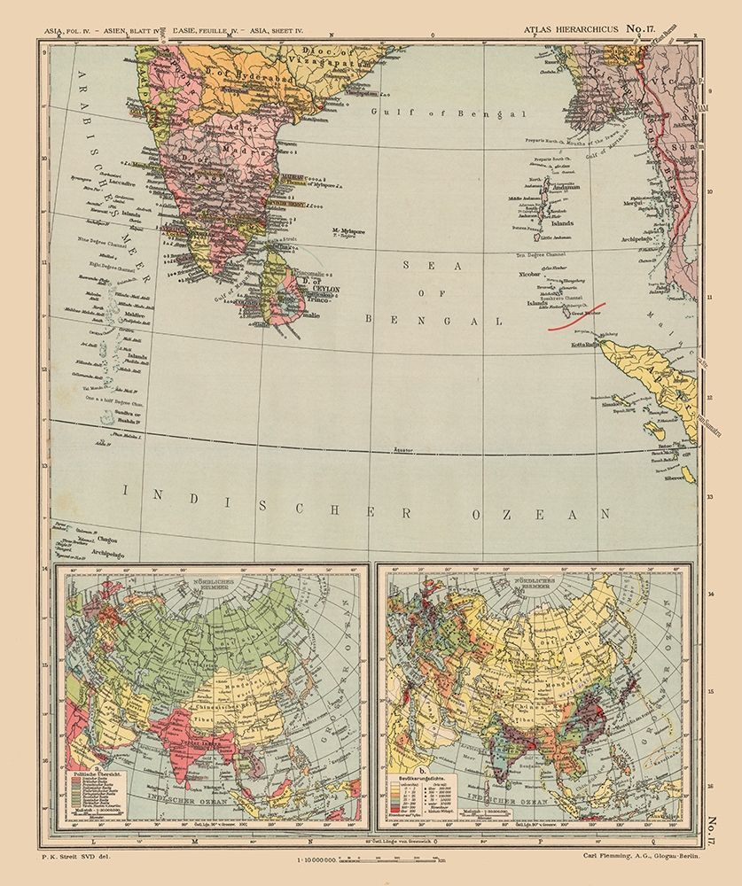 India Asia - Streit 1913 art print by Streit for $57.95 CAD