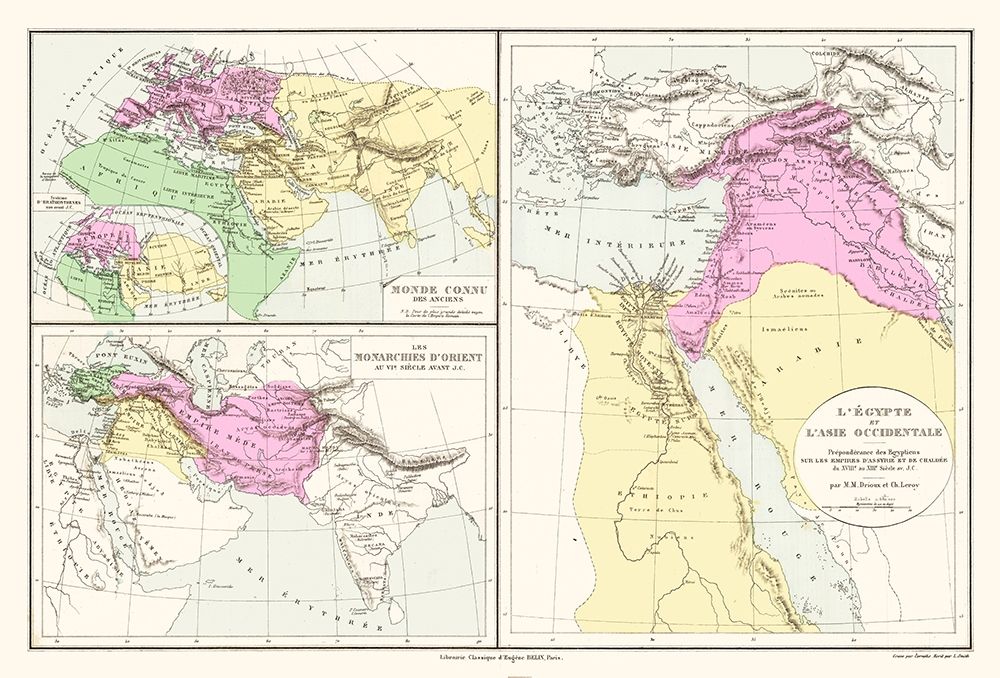Asian Empires - Drioux 1882 art print by Drioux for $57.95 CAD