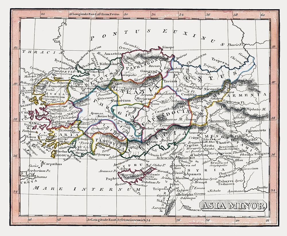 Asia Minor - Fenner 1830 art print by Fenner for $57.95 CAD