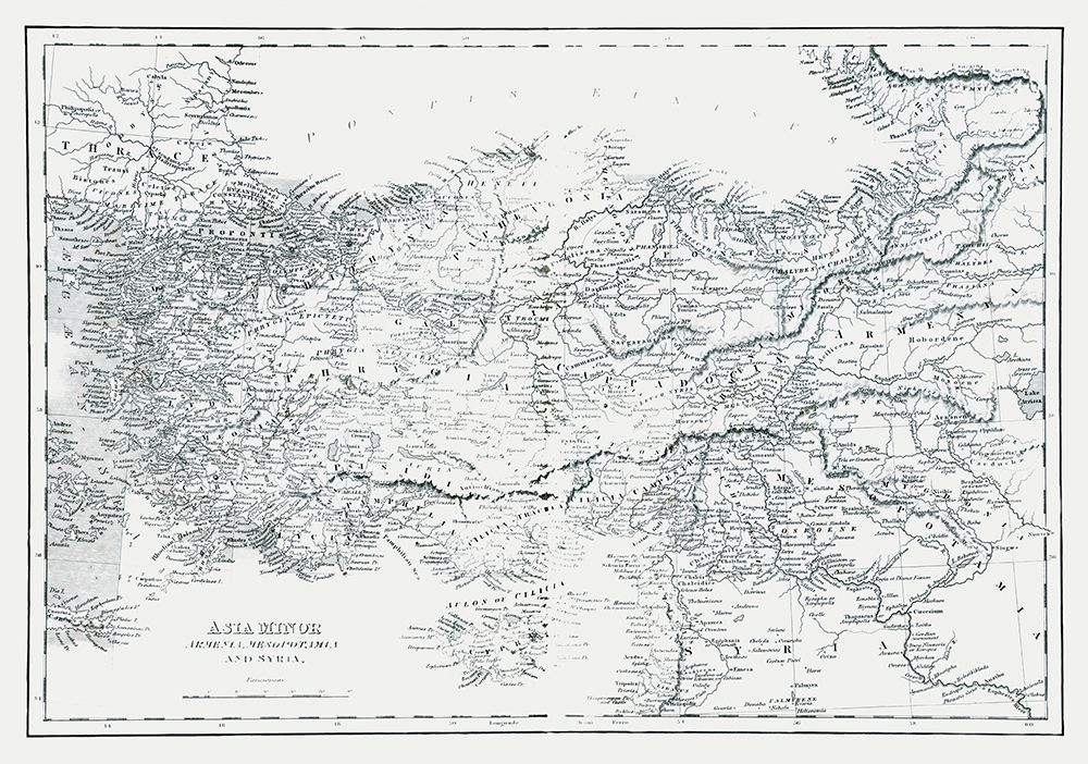 Asia Minor Armenia Mesopotamia Syria - Oxford 1828 art print by Oxford for $57.95 CAD