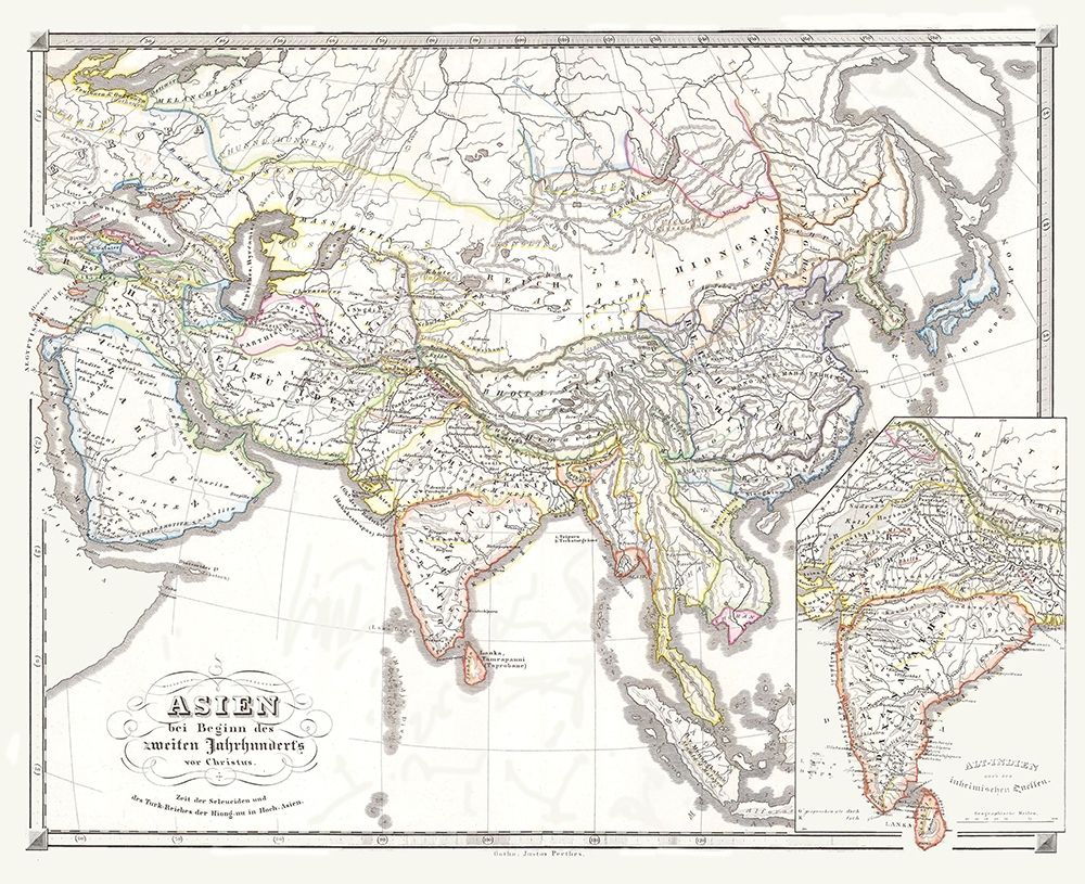 Asia 200 BC - Spruner 1855 art print by Spruner for $57.95 CAD