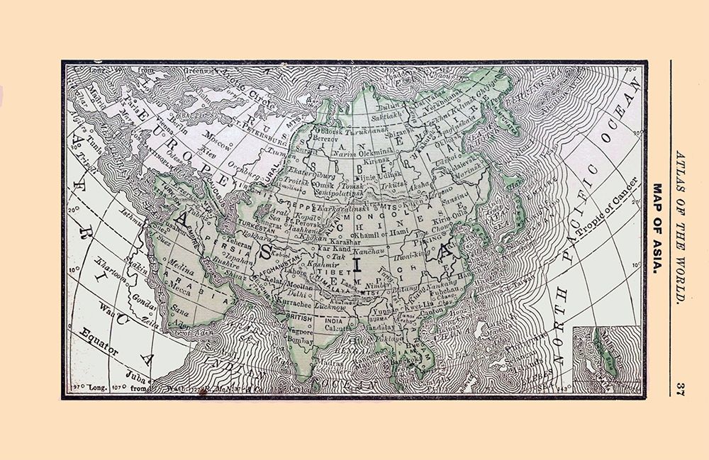 Asia - Alden 1886 art print by Alden for $57.95 CAD
