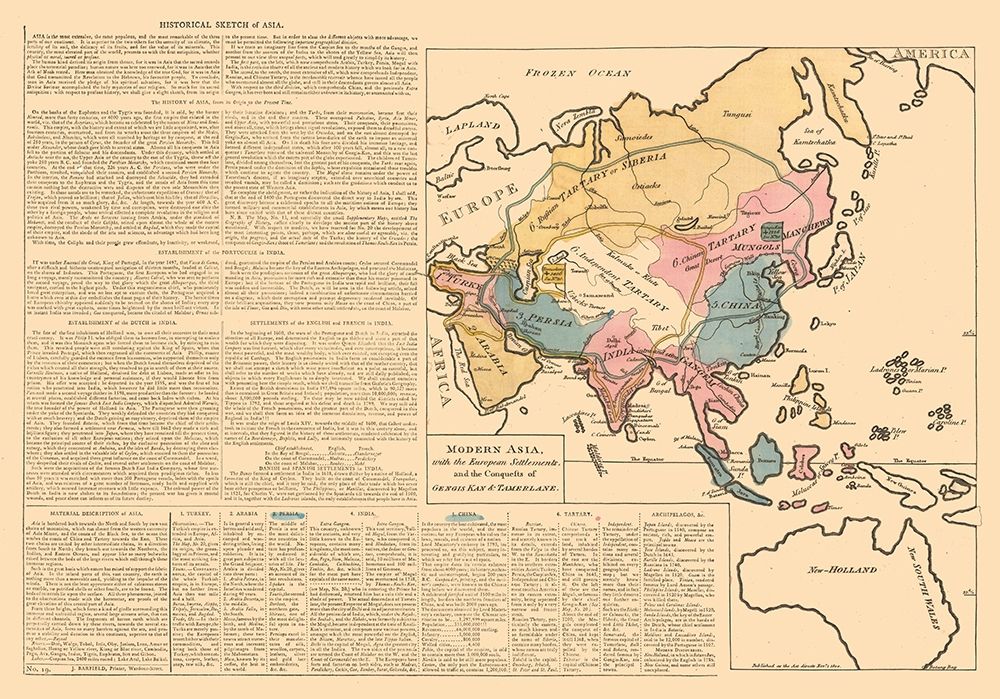 Asia - Le Sage 1801 art print by Le Sage for $57.95 CAD