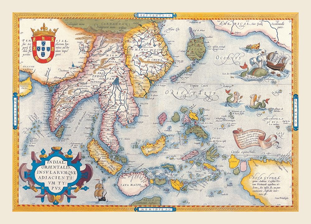 India Asia - Blaeu 1665 art print by Blaeu for $57.95 CAD