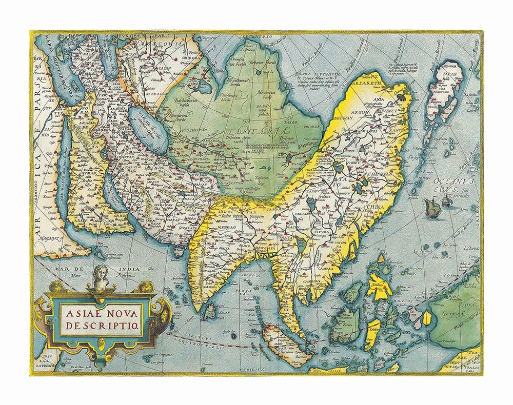 Asia - Ortelius 1670 art print by Ortelius for $57.95 CAD