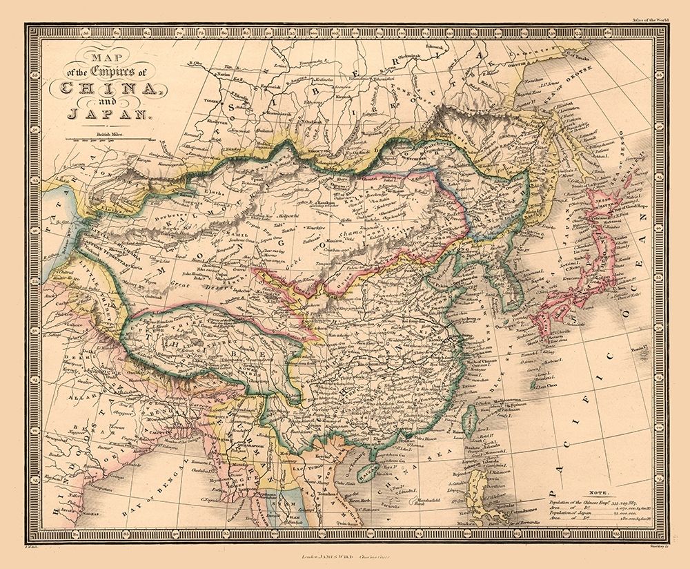 China Japan - Wyld 1864 art print by Wyld for $57.95 CAD