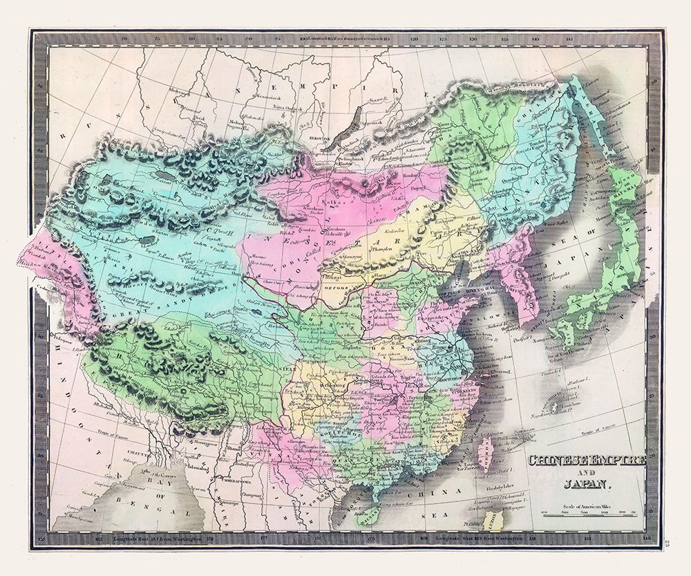 Asia Chinese Empire Japan - Greenleaf 1848 art print by Greenleaf for $57.95 CAD