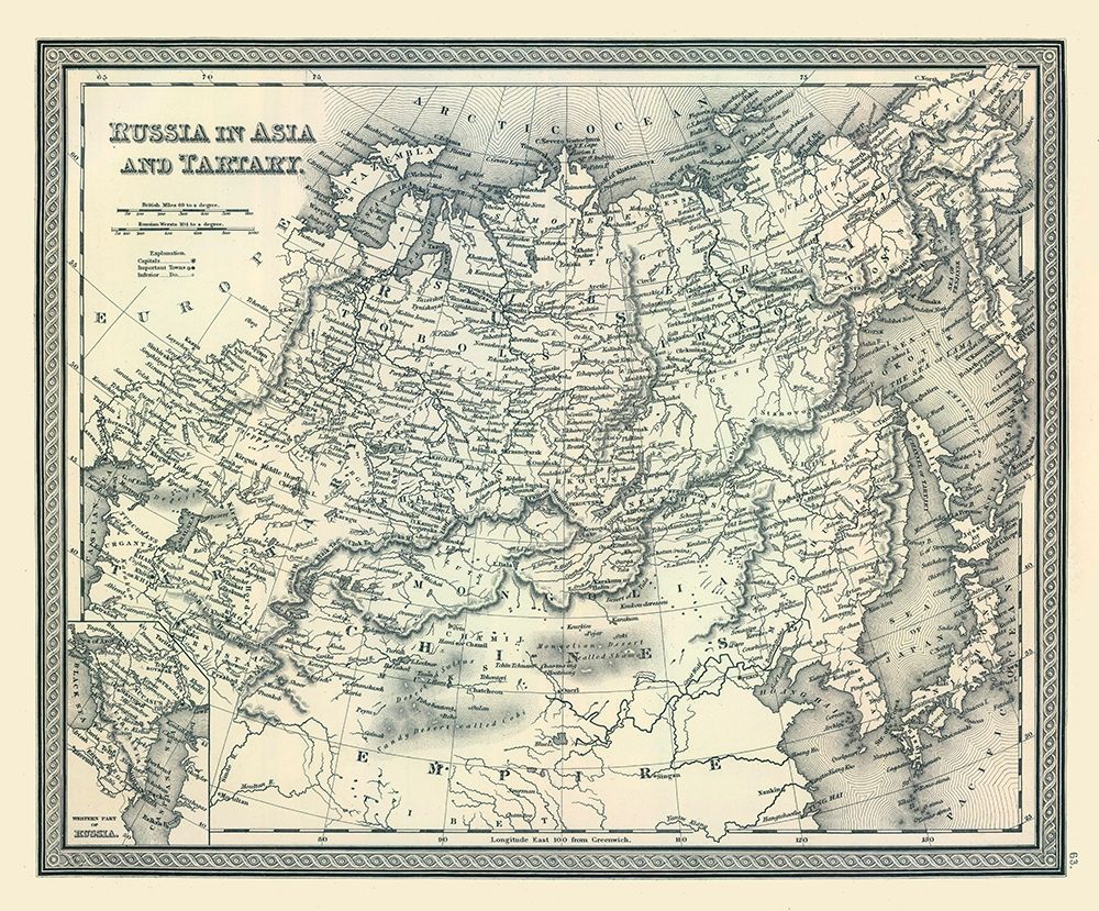 Russia in Asia Tartary - Tanner 1836 art print by Tanner for $57.95 CAD