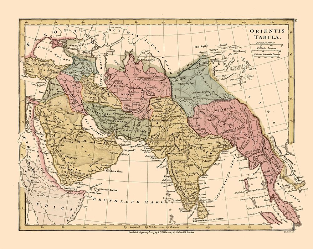 Middle East Asia - Wilkinson 1807 art print by Wilkinson for $57.95 CAD