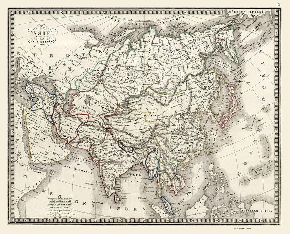 Asia - Monin 1839 art print by Monin for $57.95 CAD
