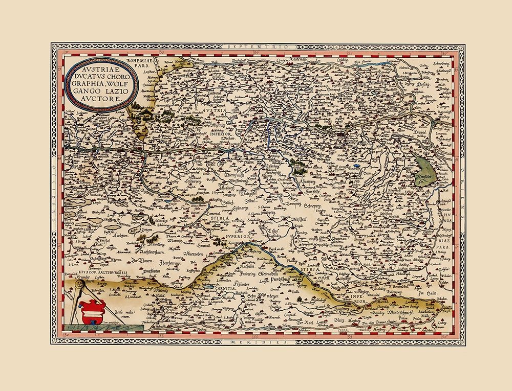 Austria - Ortelius 1570 art print by Ortelius for $57.95 CAD