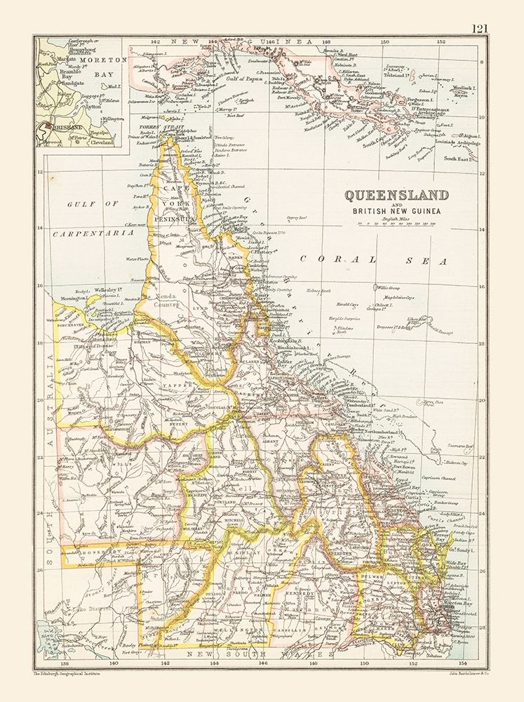 Australia Queensland British New Guinea art print by Bartholomew for $57.95 CAD