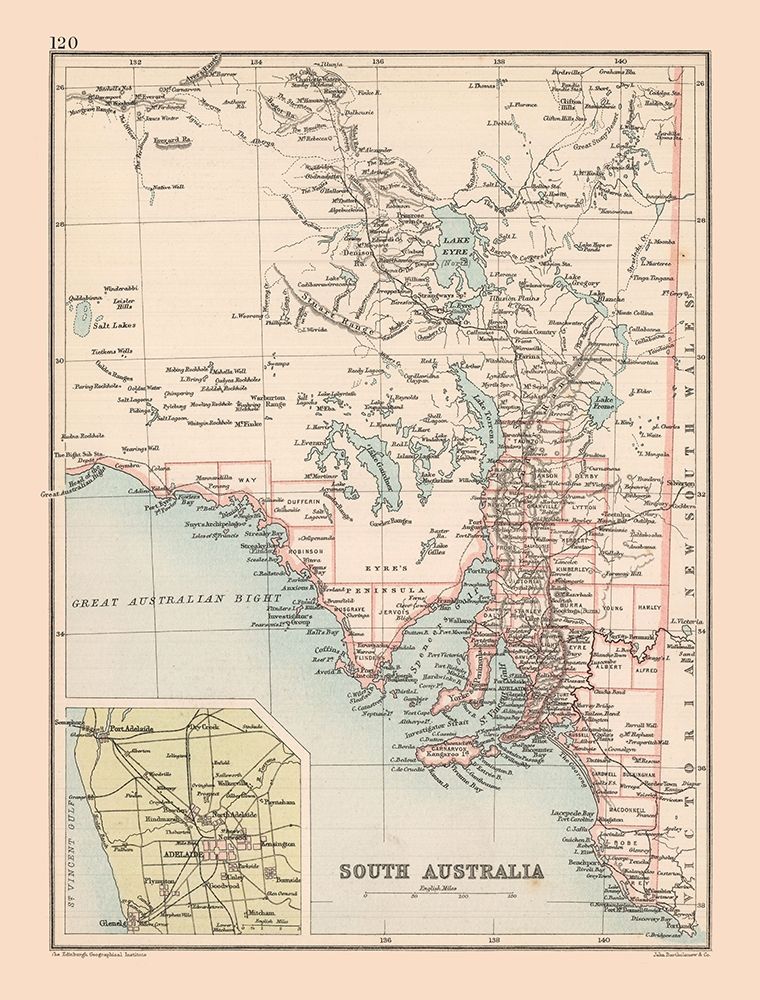 South Australia - Bartholomew 1892 art print by Bartholomew for $57.95 CAD