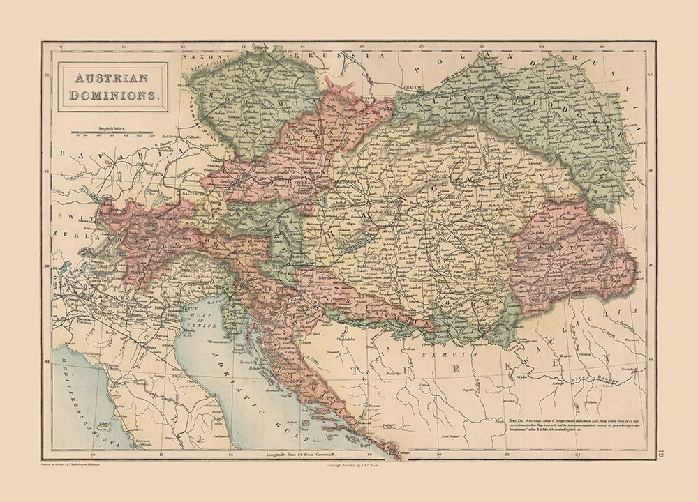 Austrian Dominions - Black 1867 art print by Black for $57.95 CAD