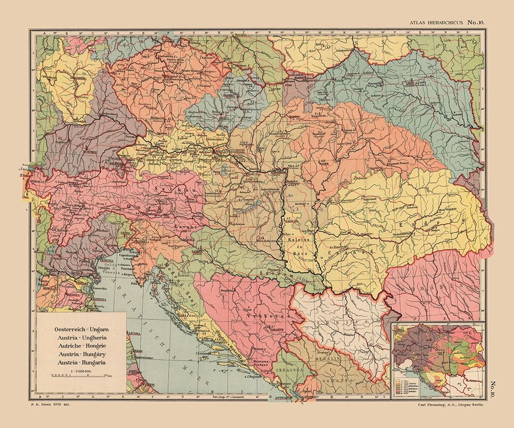 Austria Hungary - Flemming 1913 art print by Flemming for $57.95 CAD