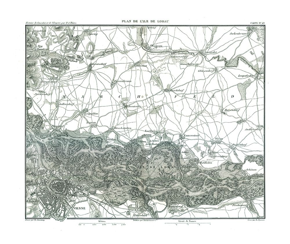 Lobau Austria - Thiers 1866 art print by Thiers for $57.95 CAD