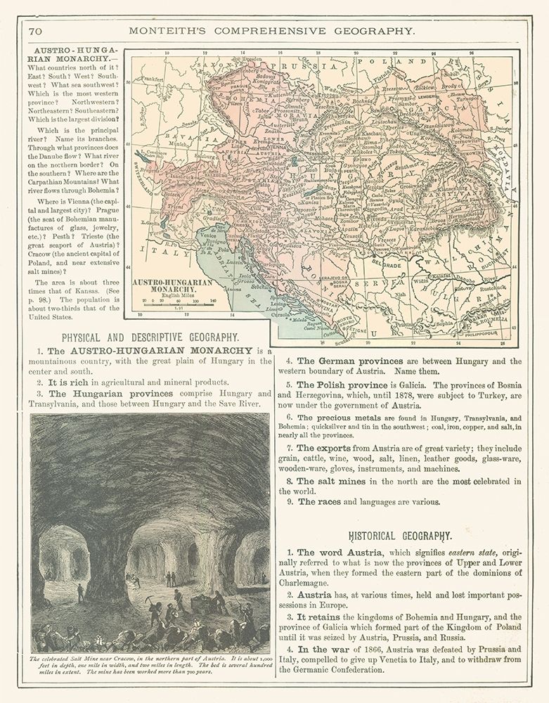 Austro Hungarian Monarchy - Monteith 1882 art print by Monteith for $57.95 CAD