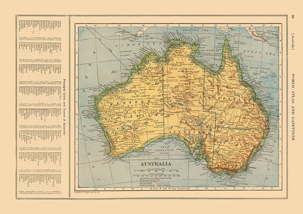 Australia - Reynold 1921 art print by Reynold for $57.95 CAD