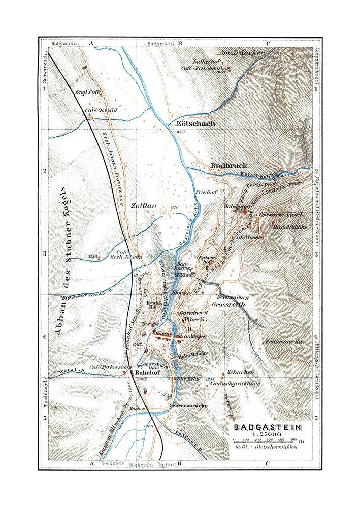 Badgastein Austria - Baedeker 1910 art print by Baedeker for $57.95 CAD