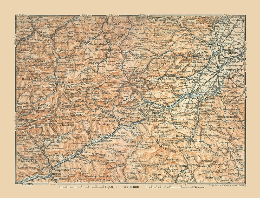 Eastern Austria - Baedeker 1910 art print by Baedeker for $57.95 CAD