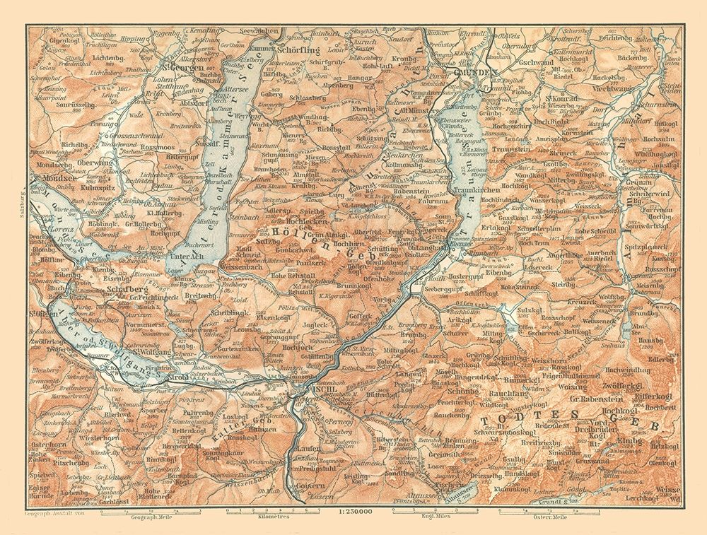 North Austria - Baedeker 1896 art print by Baedeker for $57.95 CAD
