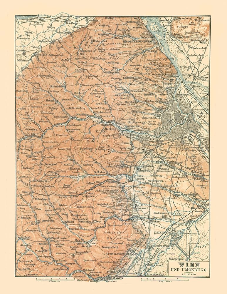 Vienna Austria - Baedeker 1896 art print by Baedeker for $57.95 CAD