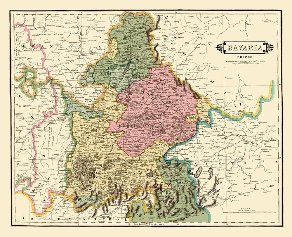 Bavaria Germany - Hamilton 1831 art print by Hamilton for $57.95 CAD