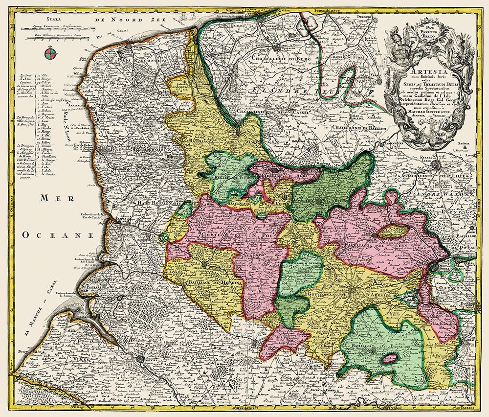 Artesia Belgium Benelux - Blaeu 1740 art print by Blaeu for $57.95 CAD